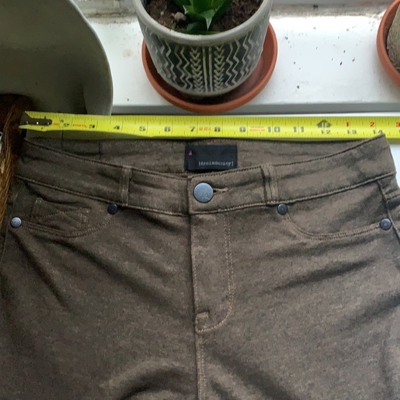 DENIMOCRACY Skinny Soft Pants / Leggings Moss Green - Picture 6 of 7